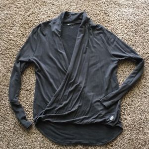 Pure Barre Splits 59 open front slouch sweater